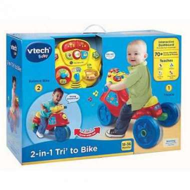 VTECH 2 in 1 TRI TO BIKE Sepeda Ride On 80-1817003