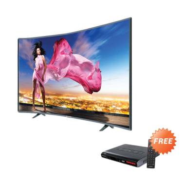Ichiko S5568 Ultra HD 4K Curve Basi ... + Free Set Top Box DVB T2