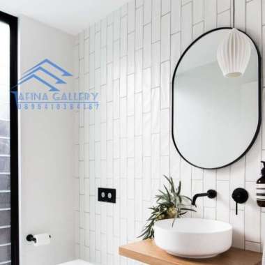 Cermin Tempel Kamar Mandi Oval