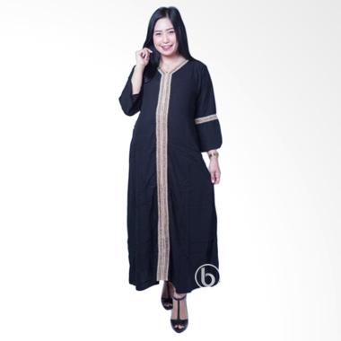 Mama Hamil GMS 248 Long Arabian Syari Baju Gamis Ibu Hamil - Hitam