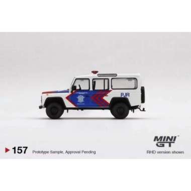 Mobil Diecast Land Rover Defender 110 PJR Korlantas Polri Minigt no. 157