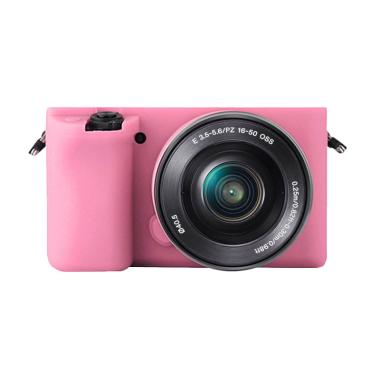 Godric Silicone Sony Alpha A6000 A6 ... ra Mirrorless - Pink Muda