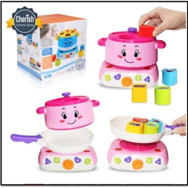 Mainan Masak Masakan 3 in 1 MAGIC STOVE - Mainan Anak Perempuan - PINK
