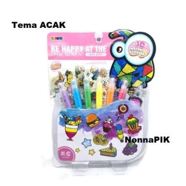 Mainan Anak 3D Instant Sticky Art | Edukasi Gambar Warna Kreatif 3D