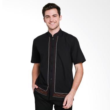 Al Mustika Derbi Baju Koko Pria - Black