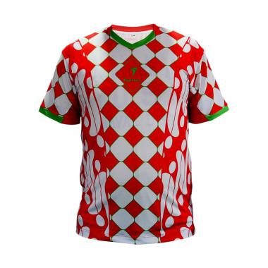 Flypower Malabar 2 Kaos Badminton Pria - Red White