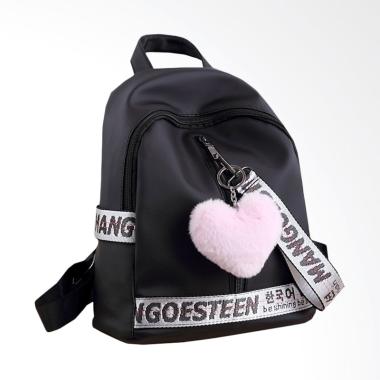 Mangoesteen Darling Backpack - Black + Free Pompom Korea