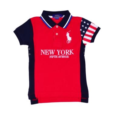 POLO RALPH LAUREN Classic Fit Polo ... Red Navy - W66A2AEN3CC -
