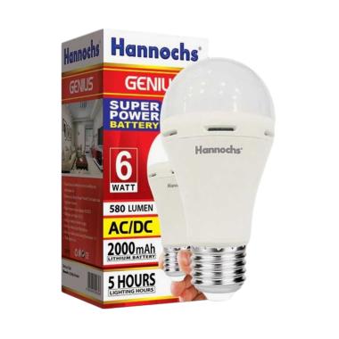 Hannochs Genius Emergency Lampu LED [6 W] Putih