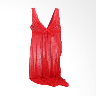 VALENTINE SECRET 686280000002 Areta Night Gown Daster - Red