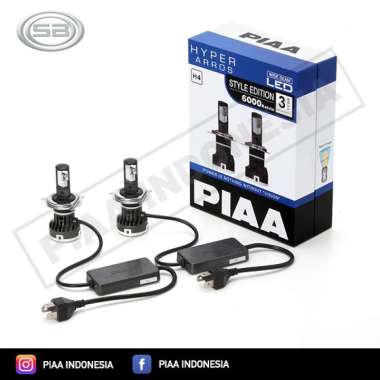 PIAA -LEH140E H4 LED BULB KIT 6000K HYPER ARROS