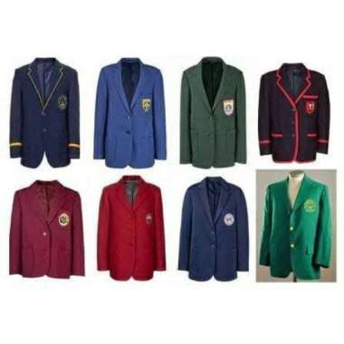 Jas almamater kampus / almamater sekolah Biru L