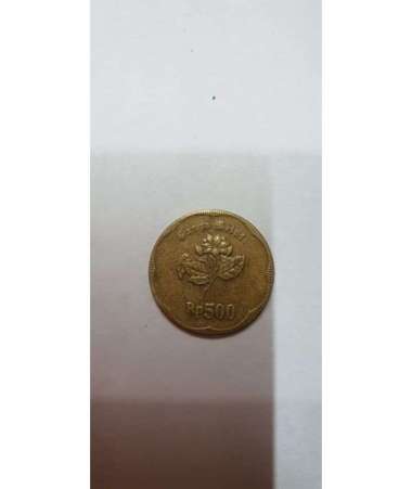 Koin Warna Emas Rp 500 Melati 1992 1991 Coin Uang Duit Langka Koleksi Rupiah Gold