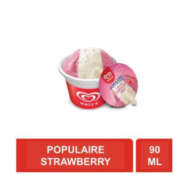 Promo Harga Walls Populaire Strawberry Vanilla 90 ml - Blibli