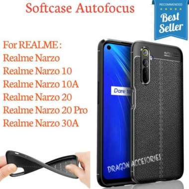 Autofocus Realme Narzo 10 10A 20 Pro 30A Softcase Silikon Case Kulit Shockproof Silicone Cover Narzo