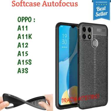 Autofocus A11 A11K A12 A15 A15S A3S Softcase Silikon Leather Case Kulit Shockproof Casing Silicone A