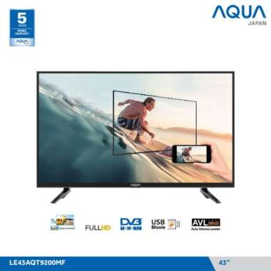 AQUA 43AQT9200 LED Full HD TV 43 Inch Digital Miracast - KHUSUS JABODETABEK