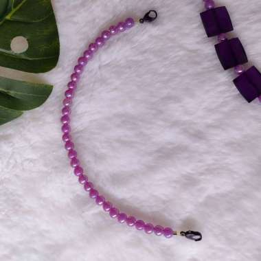 KONEKTOR MASKER - PENGHUBUNG MASKER HIJAB MANIK RENDA Manik ungu