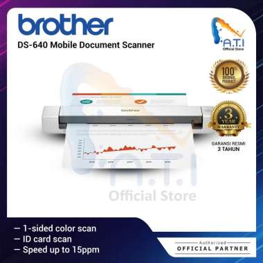 BROTHER Scanner DS640 Portabel Compact Mobile Scanner Brother DS 640