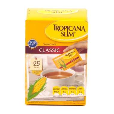 Promo Harga Tropicana Slim Sweetener Classic 25 pcs - Blibli