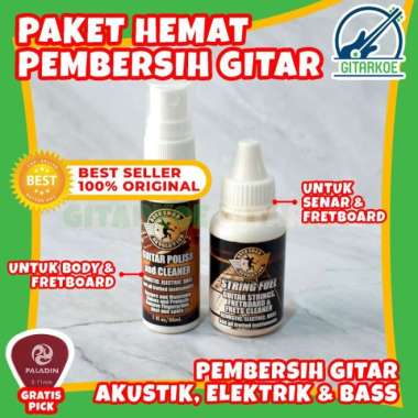 Paket Cairan Pembersih Gitar - Guitar Polish - Senar Fretboard Body
