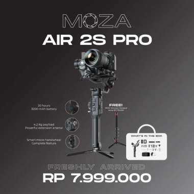 Moza Air 2S Pro Professional Kit 3-Axis Gimbal Stabilizer Camera