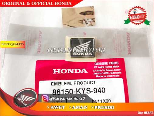 EMBLEM PRODUCT STICKER LOGO SAYAP HONDA ORIGINAL HONDA