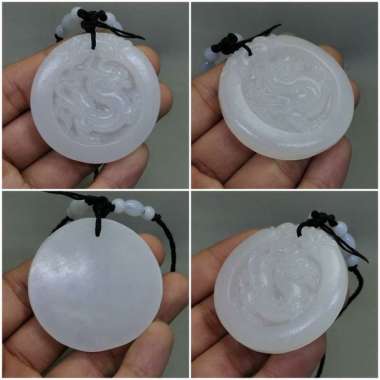 liontin giok naga asli