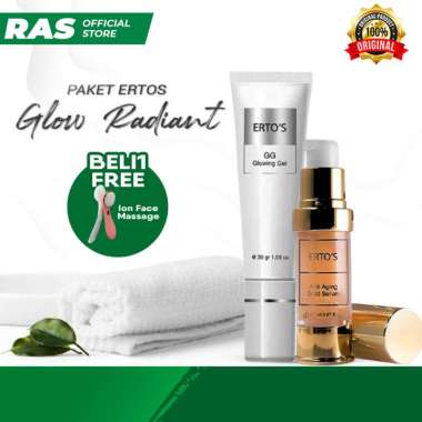 Ertos Paket Glow Radiant Ertos Gel Glowing Ertos Gold Serum