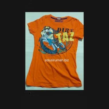 baju kartun merk coolteen bahan katun tazmania unisex wanita ukuran