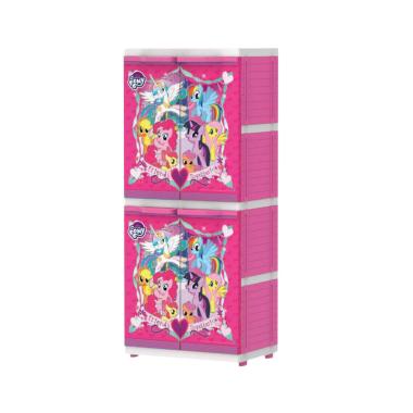 Naiba MSC Little Ponny Printing Plastik Lemari Pakaian Anak