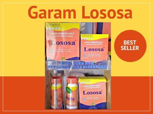 Garam Lososa atau Garam Dapur adalah Garam Sehat, Garam Diet, berat 500 gram Produk PT Garam