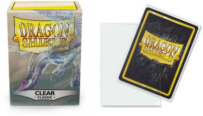 Dragon Shield Classic 100 Card Sleeve Clear