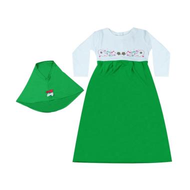 MacBear MacBee Kids Shakila Muslimah Baju Anak Gamis - Green