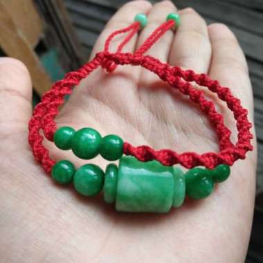 Gelang Giok Tali macrame Red