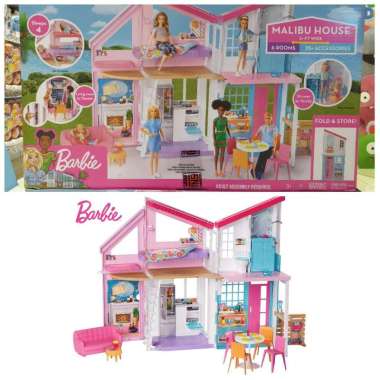 TERMURAH!! RUMAH BARBIE MALIBU HOUSE PLAYSET ORIGINAL BARBIE HOUSE