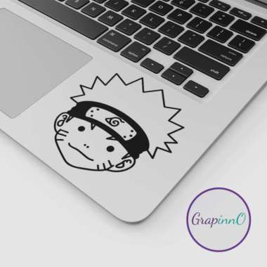 Sticker Decal Macbook Uzumaki Naruto Chibi Anime Stiker Laptop