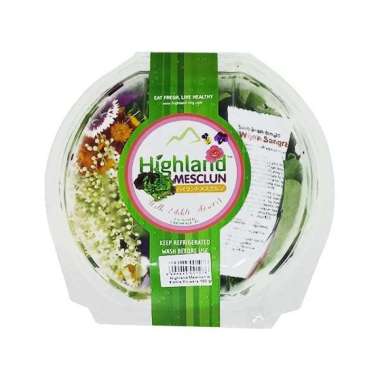 HIGHLAND MESCLUN&EDIBLE FLOWERS 100GR