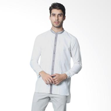 Manzone Button Ink RWAN Baju Koko Pria - White