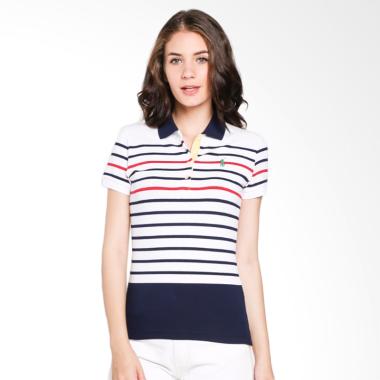 POLO RALPH LAUREN Ladies Stripe Fit ... hite Navy - YG6803EM7JP -