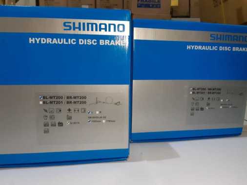 Brake Set / Brakeset Hidrolik Shimano Altus MT200 Sepeda hitam
