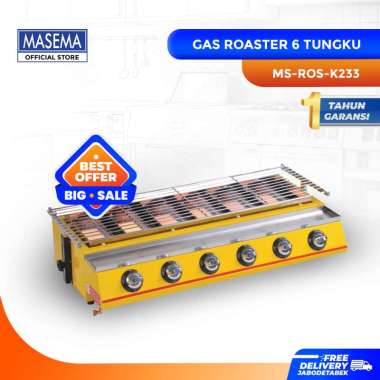 harga Mesin Panggang Sosis 6 burner - Gas Roaster MS-ROS-K233 Blibli.com