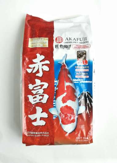 JPD Akafuji Premium Koi Food [5 kg/ L/ Made in Japan]