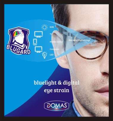 LENSA KACAMATA SINGLE VISION BLUGARD BLURAY DOMAS RX GOSOK