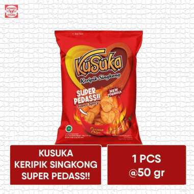 Kusuka Keripik Singkong Super Pedas 50gr