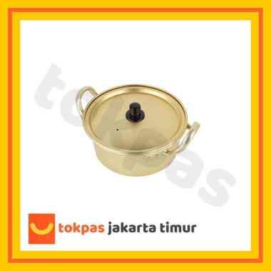 Panci Ramen Korea Aluminium Import / Korean Ramyun Pot Gold 16 cm