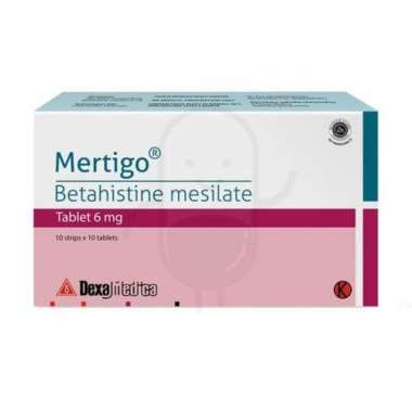 MERTIGO 6 MG BOX 100 TABLET