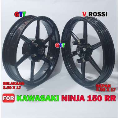 VELG RACING NINJA 150RR VROSSI HITAM GLOSSY PALANG 5