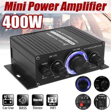 HIFI Car Audio Amplifier 400W - Car Audio Booster - Equalizer - EQ - Power Audio - Power Amplifier -