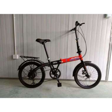 Sepeda Lipat 20 Inc Atlantis Crossby Rem Cakram 7 Speed Ada Boncengan